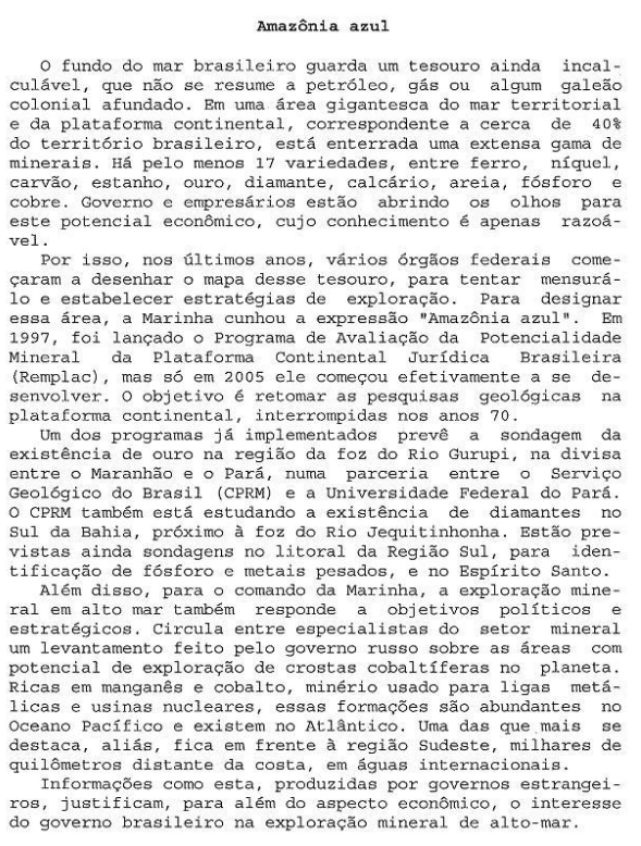 questões de concursos - Escola de Aprendizes Marinheiros (EAM) - 2017