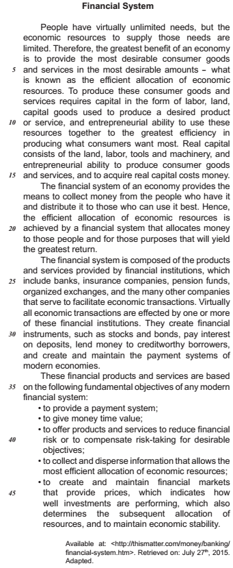 questões de concursos - Banco do Brasil S.A. - 2016