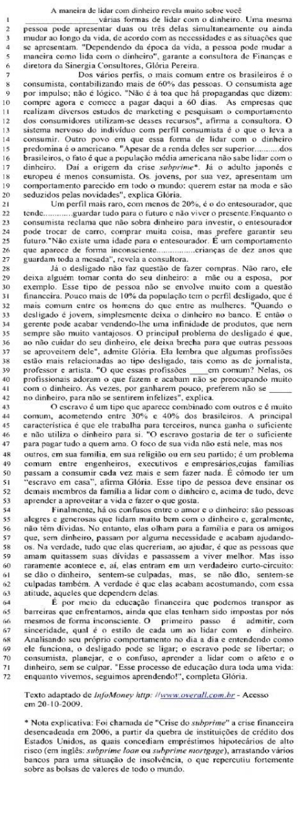 questões de concursos Banco do Estado do Rio Grande do Sul (Banrisul) 2010 