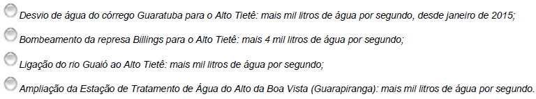 questões de concursos Companhia de Saneameto Básico do Estado de São Paulo (Sabesp) questões de concursos Companhia de Saneameto Básico do Estado de São Paulo (Sabesp) 2018
