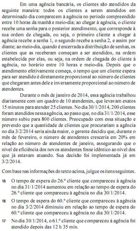 questões de concursos Caixa Econômica Federal (CEF) 2014 