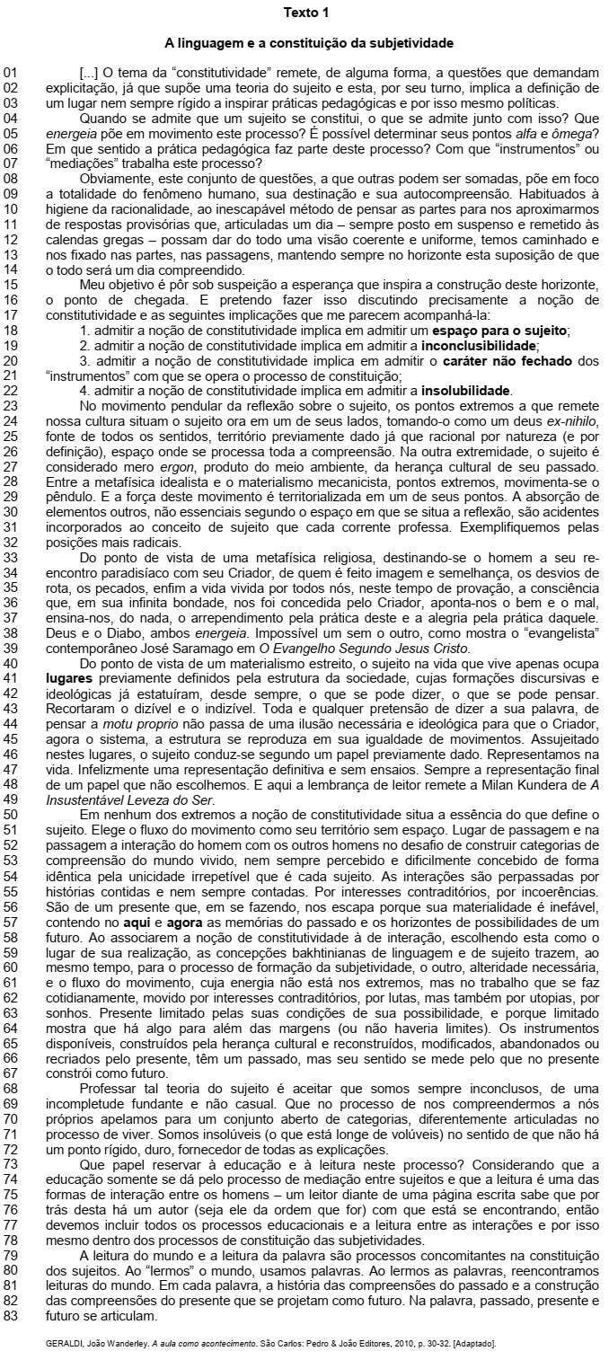 questões de concursos Universidade Federal de Santa Catarina (UFSC) 2019 