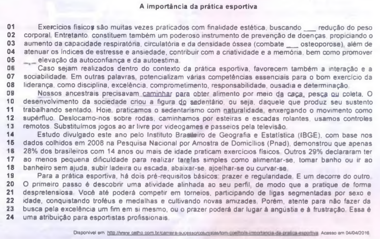 questões de concursos Fundação Hospitalar Getúlio Vargas (FHGV) 2016 