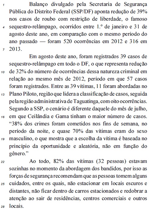 questões de concursos Polícia Civil do Distrito Federal 2013 