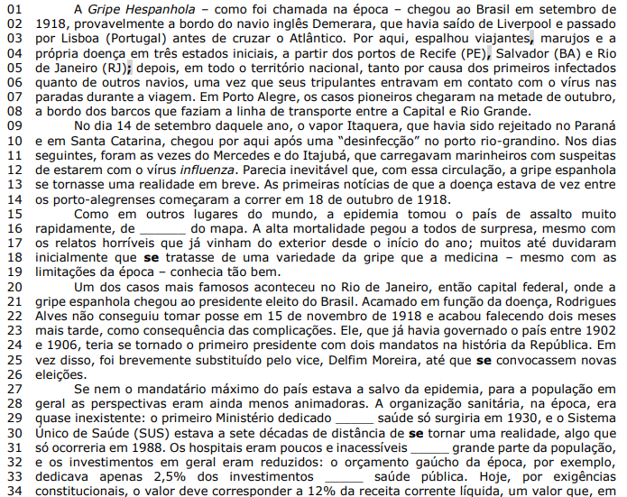 questões de concursos Prefeitura de Imbé (RS) 2020 