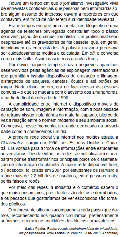 questões de concursos Prefeitura de Campinas (SP) 2019 