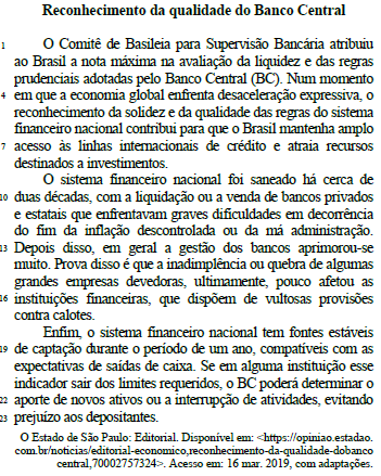 questões de concursos Banco de Brasília (BRB)  de Português 2022