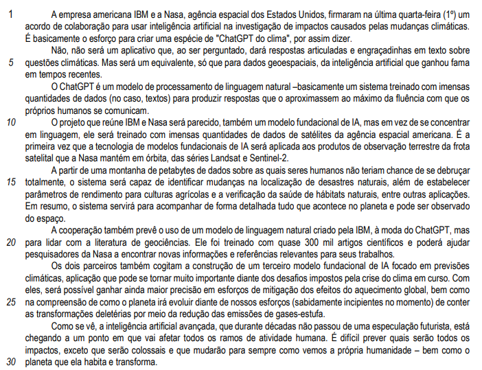 questões de concursos Prefeitura de Trindade (GO) de Português 2024