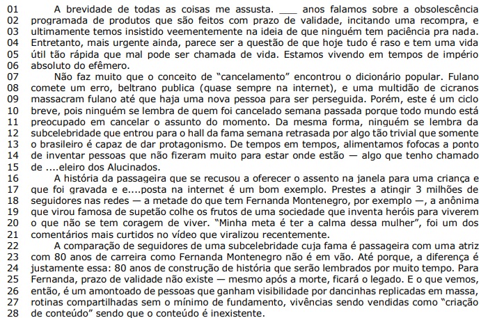 questões de concursos Prefeitura de Porto Alegre (RS) de Português 2025