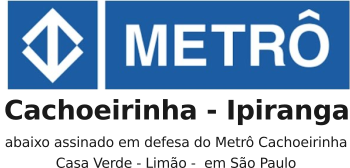 Abaixo Assinado Metro Cachoeirinha