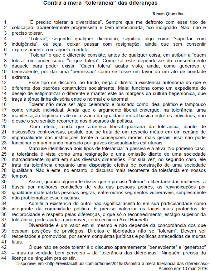 questões de concursos -  - 2017