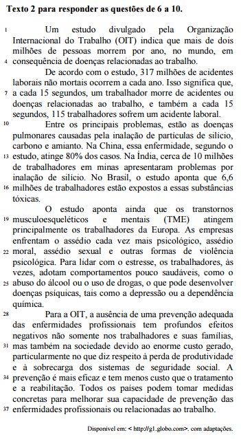 questões de concursos - Empresa Brasileira de Serviços Hospitalares (EBSERH) - 2015