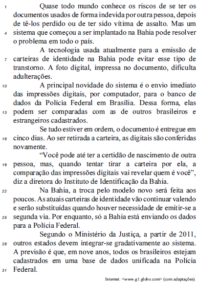 questões de concursos Tribunal Regional Eleitoral da Bahia (TRE BA) 2010 
