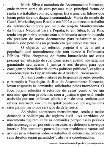 questões de concursos - Defensoria Pública da União (DPU) - 2016