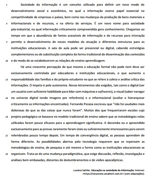 questões de concursos Secretaria de Educação do Distrito Federal (SEDF) 2017 