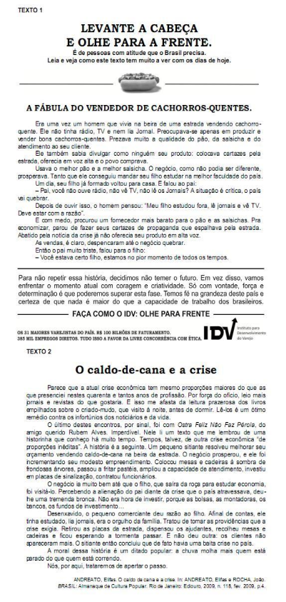 questões de concursos Instituto Federal de Educação, Ciência e Tecnologia do Norte de Minas Gerais (IF NMG) 2014 
