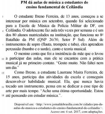 questões de concursos Polícia Militar do Distrito Federal (PM DF) 2017 