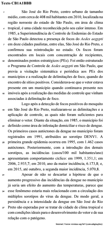 questões de concursos Empresa Brasileira de Serviços Hospitalares (EBSERH) 2018 
